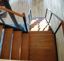 Пример лестницы на металлокаркасе 6